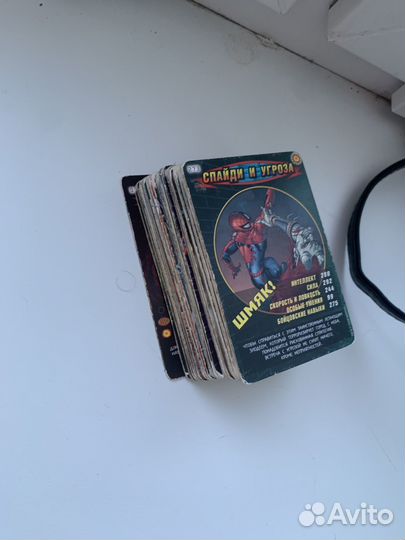 Карточки человек паук герои и злодеи 1 серия