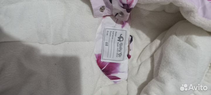 Зимний комбинезон для девочки 68