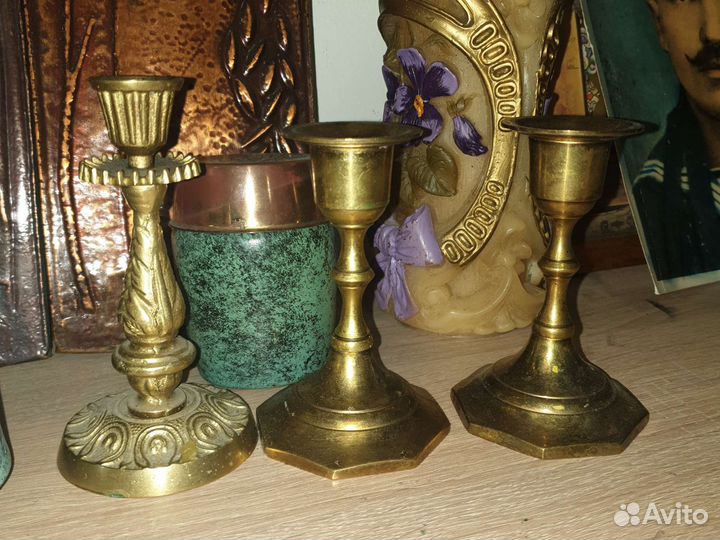 Подсвечники и канделябры бронза