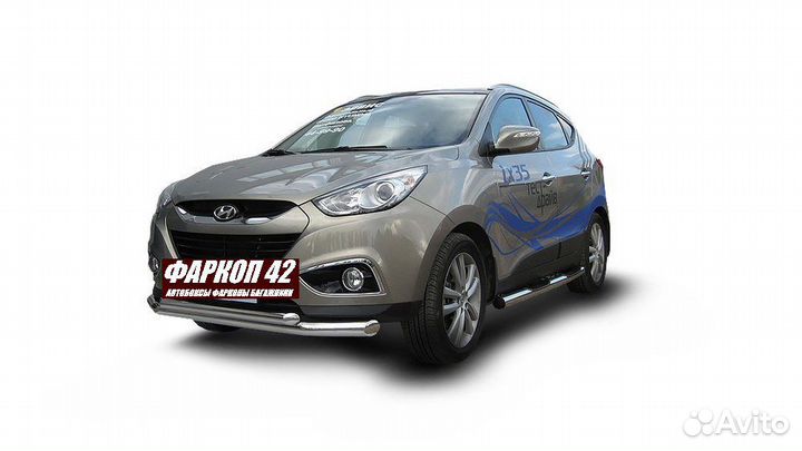 Защита переднего бампера Hyundai IX-35