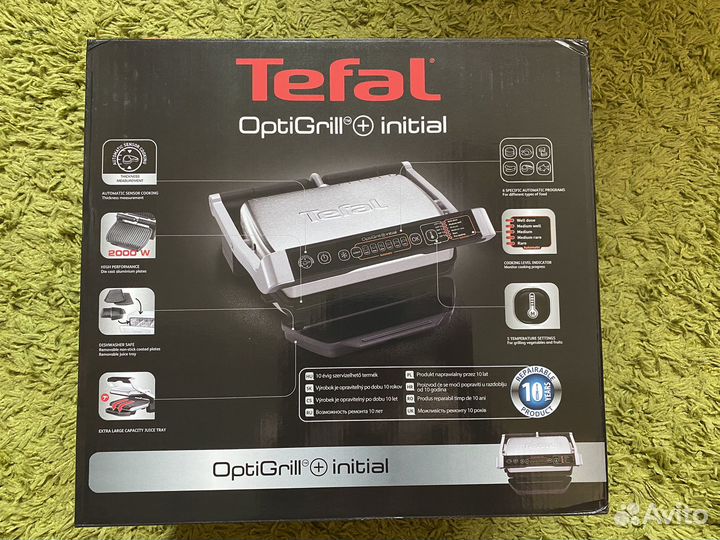 Умный электрогриль Tefal Optigrill+ Initial