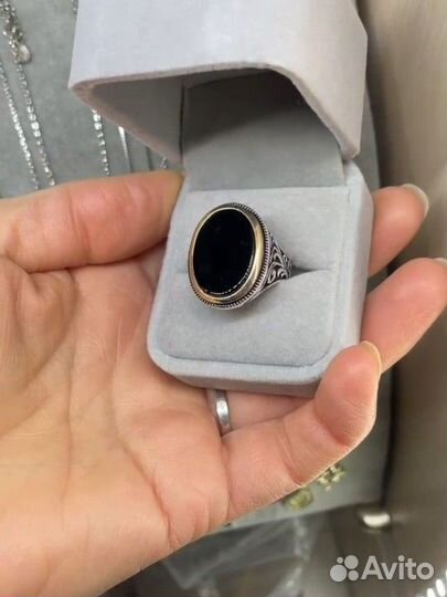 Мужской перстень серебро