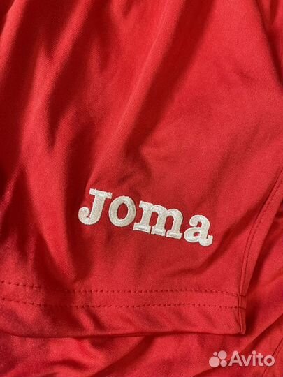 Спортивные детские шорты красные Joma