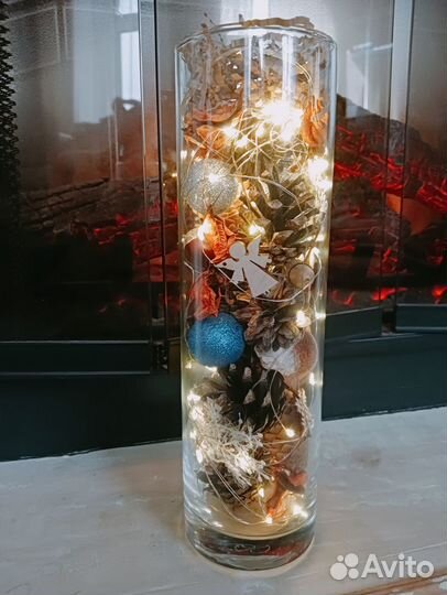 Новогодний фонарик ручной работы