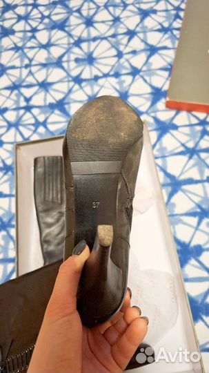 Сапоги женские натуральная кожа 37 Tervolina