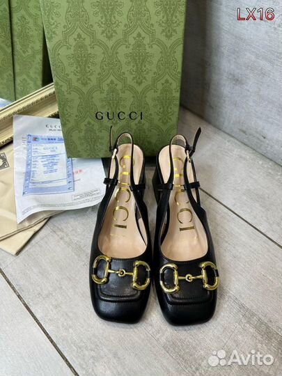 Туфли gucci босоножки кожаные