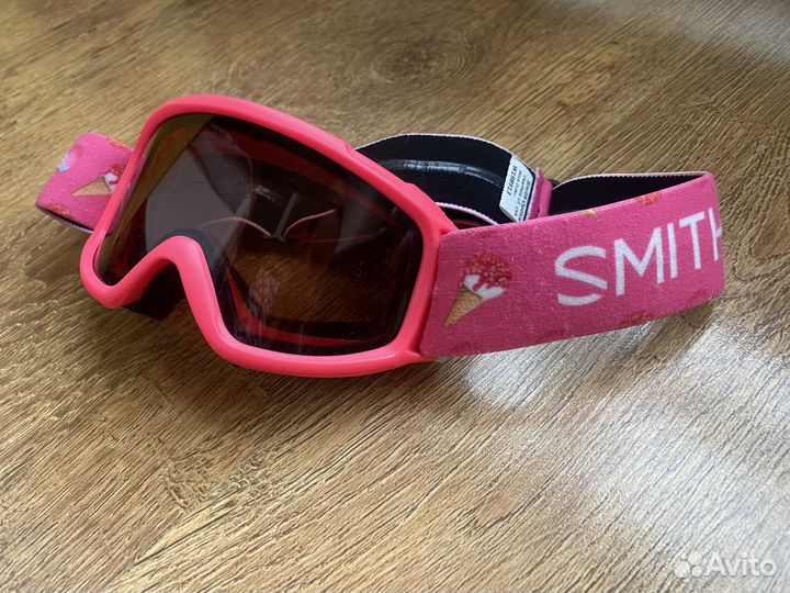 Очки для лыж сноуборда Smith детские 7-9 лет