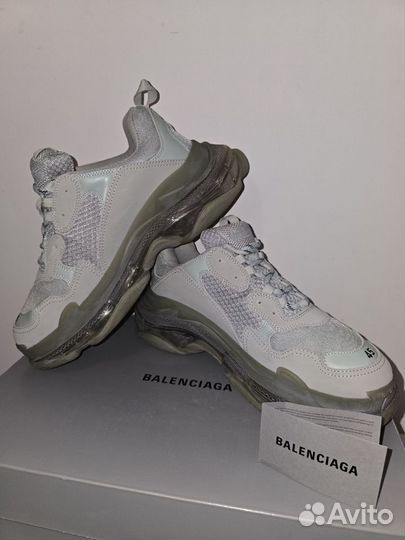 Кроссовки Balenciaga Triple S Grey Clear Trainers