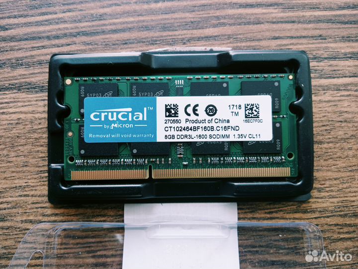 Оперативная память ddr3l 8gb 16gb 1600mhz