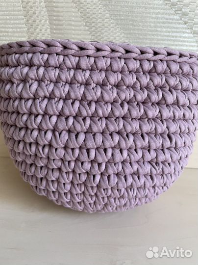 Корзинка вязаная подвесная на кроватку