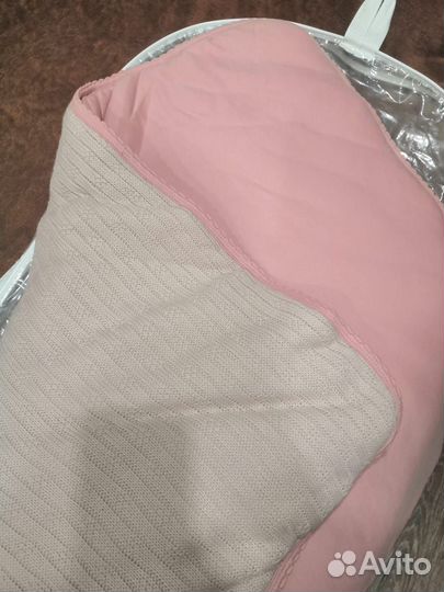 Комплект на выписку зимний для девочки. Конверт