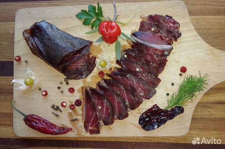 Деликатес Вяленая утиная грудка. вяленое мясо