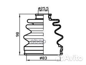 Пыльник привода (TA); tacb1028