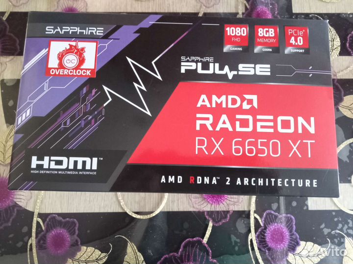Видеокарта rx 6650 xt pulse