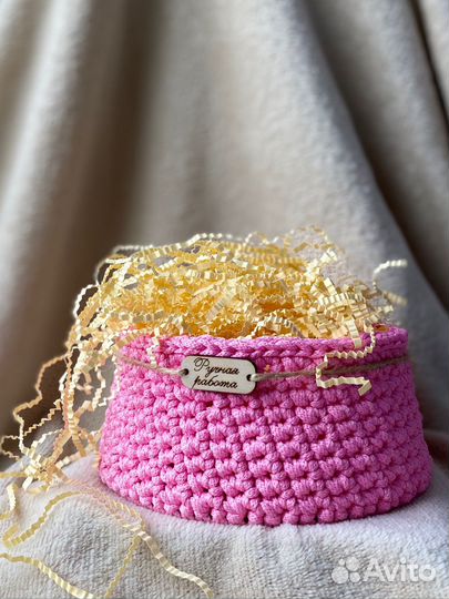 Корзинка вязаная Корзина Подарок