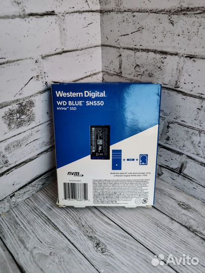 WD Blue SN550 500Gb M2 SSD NVMe Western Digital