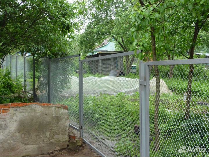 Металлический забор с установкой