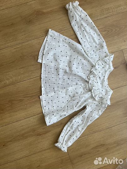 Рубашка zara для девочки 104