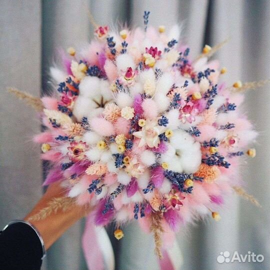 Букет невесты из сухоцветов