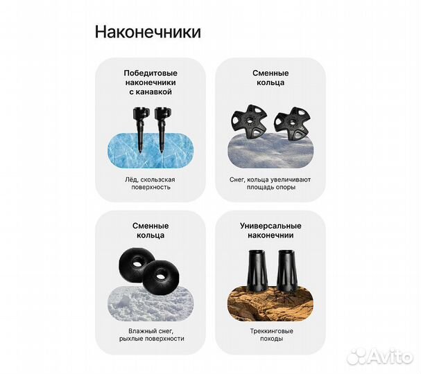 Палки для скандинавской ходьбы RoadLike Base, в ас