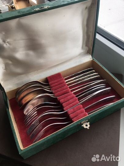 Набор столовых приборов СССР мельхиор