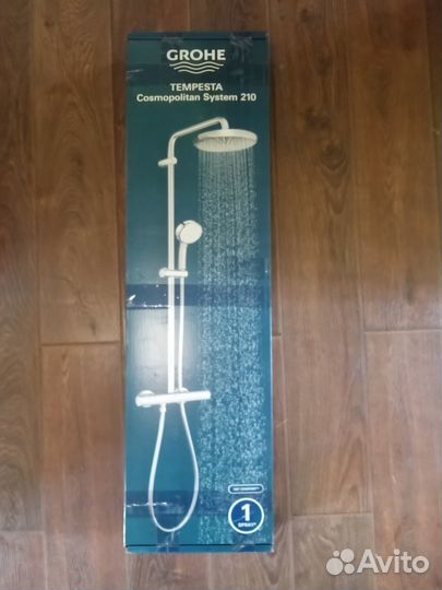 Душевая система с термостатом Grohe Tempesta Cosmo