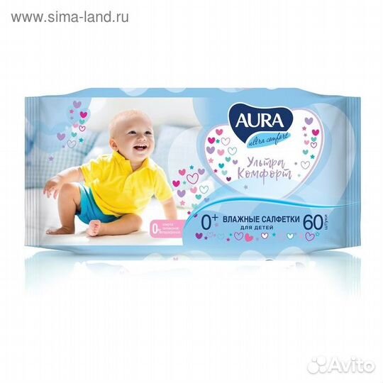Салфетки влажные для детей aura Ultra Comfort
