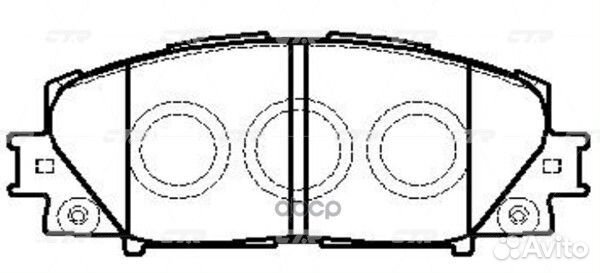Колодки CTR GK1081 (CKT-68) GK1081 CTR