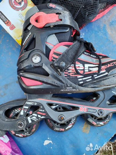 Роликовые коньки детские раздвижные