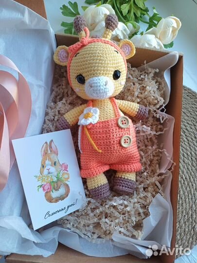 Вязаная игрушка - Жирафик