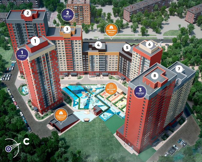 Машиноместо, 23 м²