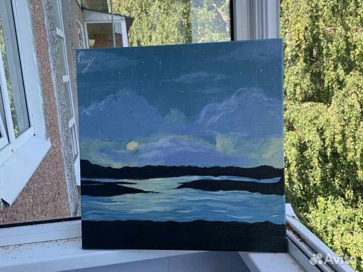 Картина акрилом на холсте