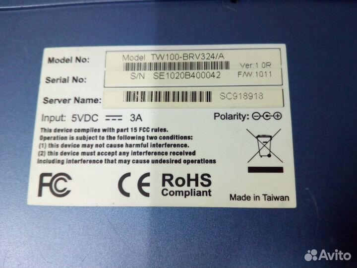 Роутер trendnet TW100-BRV324