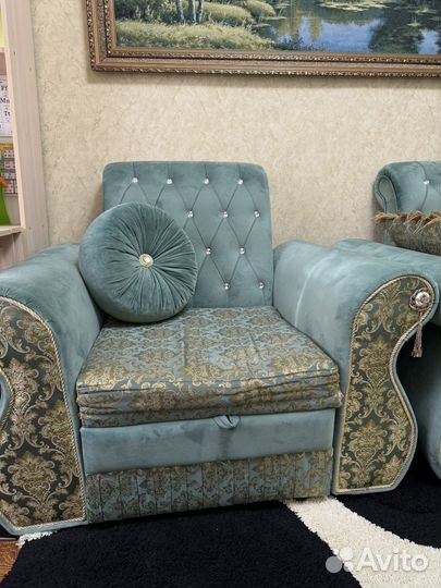 Диван угловой раскладной + расклодное кресло