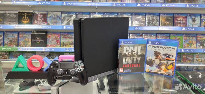 Sony Playstation 4 Slim 1Tb и топовые игры