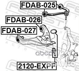 Сайлентблок переднего нижнего рычага Ford Expe