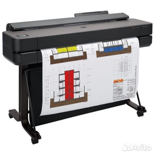 Плоттер HP DesignJet T650 5HB10A (Цветной, Струйна