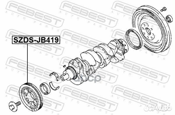 Szds-JB419 шкив коленвала Alfa Romeo 145/156