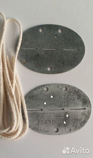 Немецкие жетоны. Копия с набивкой на период 2мв