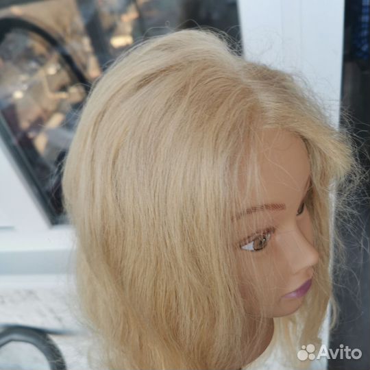 Голова манекен натуральные волосы