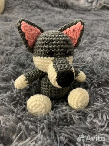 Волчонок вязанный