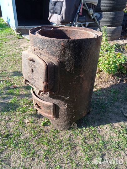 Печь буржуйка чугунная СССР