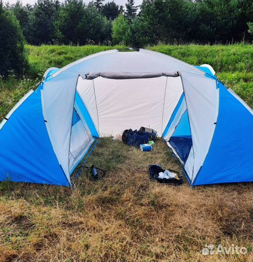 Палатка туристическая 4 местная 2х комн с тамбуром