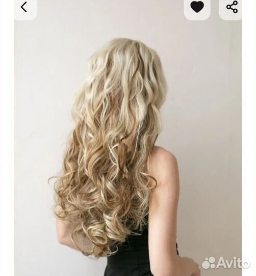 Модель на горячее наращивание волос био