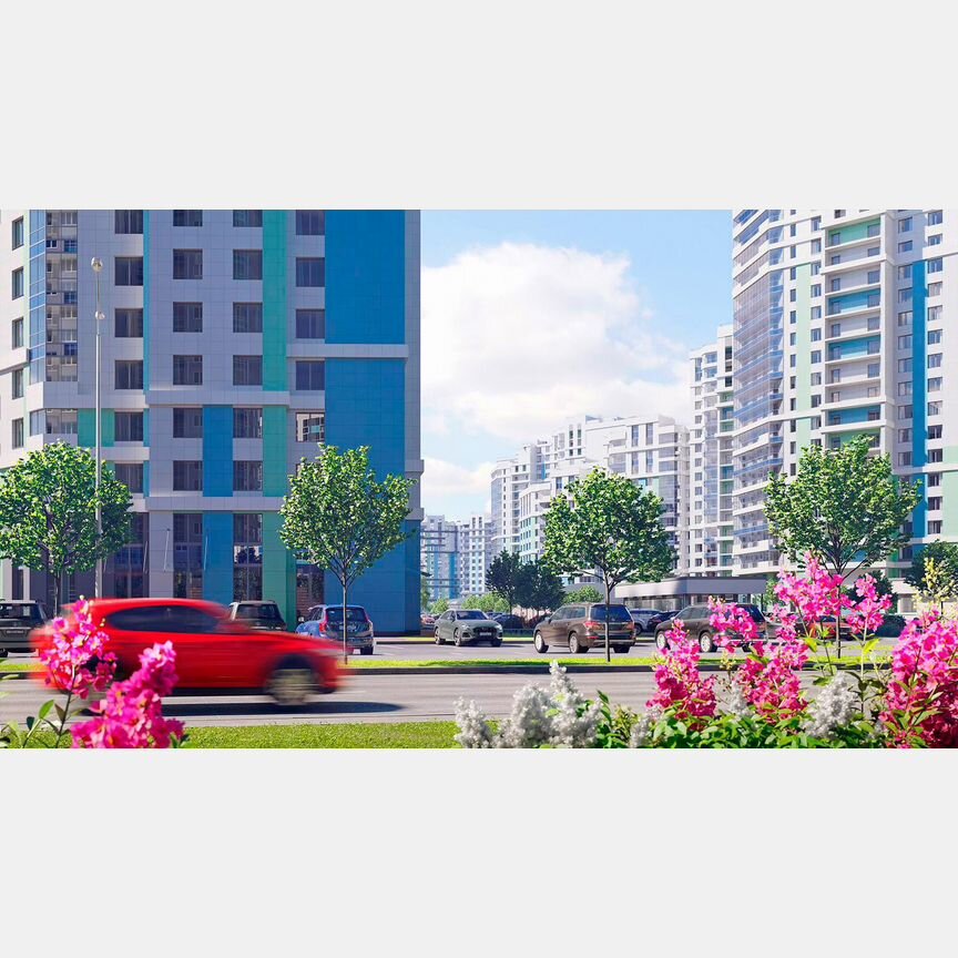 2-к. квартира, 61 м², 6/24 эт.