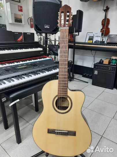 Электро-классика гитара cort ac160cf nat