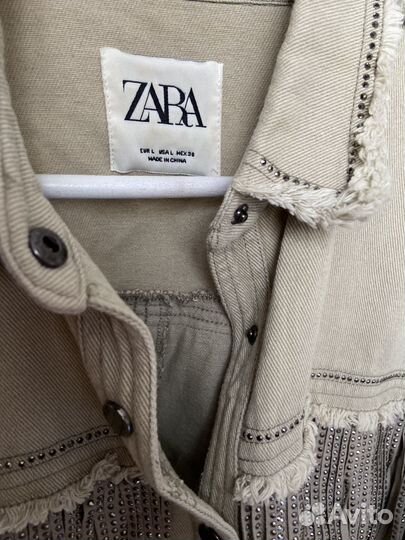 Джинсовая рубашка zara L