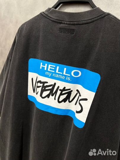 Футболка vetements оверсайз унисекс