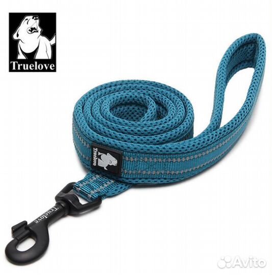 Мягкий ошейник и поводок для средних/крупных пород