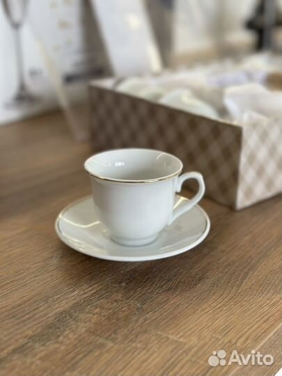 Набор кофейных чашек из фарфора